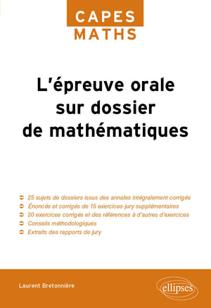 L'épreuve orale sur dossier de Mathématiques CAPES