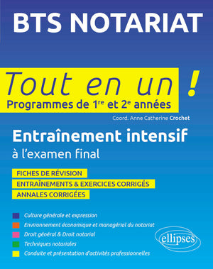 BTS Notariat Tout en un Programmes de 1re et 2e Années