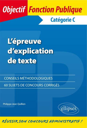 L'épreuve d'explication de texte: Catégorie C