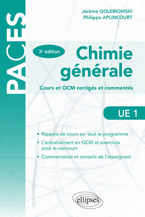 Chimie générale cours et QCM corrigés et commentés UE1