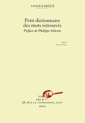 Petit dictionnaire des mots retrouvés