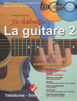 Je débute la guitare Vol 2 (+ 1 CD +1 DVD)