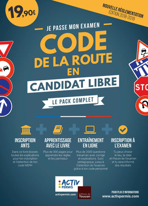 Le code de la route en candidat libre