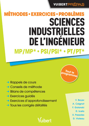 Sciences industrielles de l'ingénieur MP/MP* PSI/PSI* PT/PT*