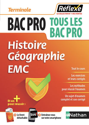 Histoire-géographie enseignement moral et civique - Guide reflexe - Tle Bac pro