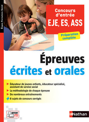 Concours d'entrée Éducateur de jeunes enfants - Éducateur spécialisé - Assistant de service social