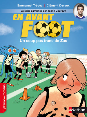 En avant foot, un coup pas franc de Zac