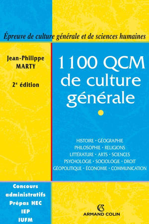 1100 QCM de culture générale - 2ed - Catégories A et B: Catégories A et B