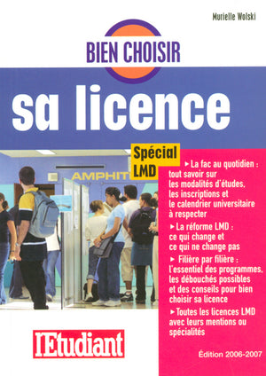 Bien choisir sa licence spécial LMD