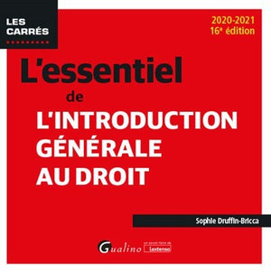 L'essentiel de l'introduction générale au droit