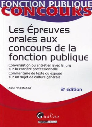 Les épreuves orales aux concours de la fonction publique