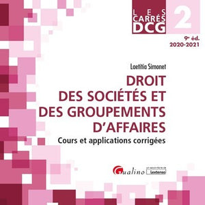 Droit des sociétés et des groupements d'affaires DCG 2