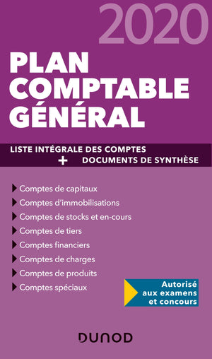 Plan comptable général 2020 - Plan de comptes & documents de synthèse: Plan de comptes & documents de synthèse (dépliant séparé) (2020)