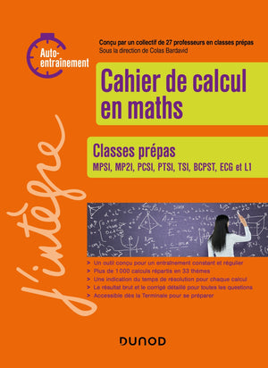 Cahier de calcul en maths