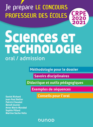 Sciences et technologie - Oral, admission - CRPE