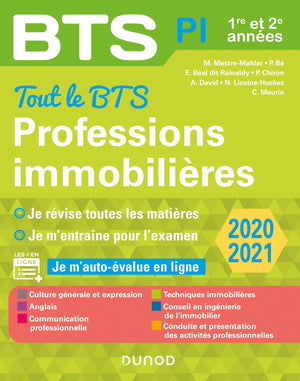 Tout le BTS Professions immobilières - 2020-2021 - 1re et 2e années