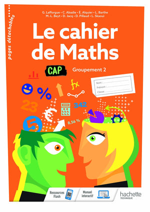 Le cahier de maths groupement 2 CAP