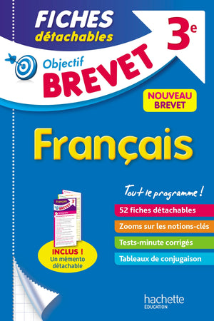 français 3e objectif brevet: fiches détachables