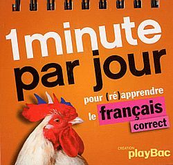 1 minute par jour de français correct !