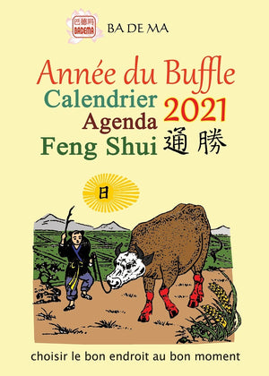 Calendrier Agenda Feng Shui 2021 - L'année du Buffle