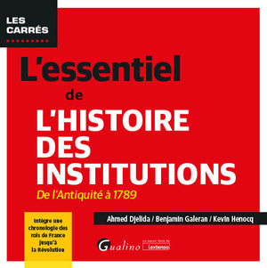 L'essentiel de l'Histoire des institutions