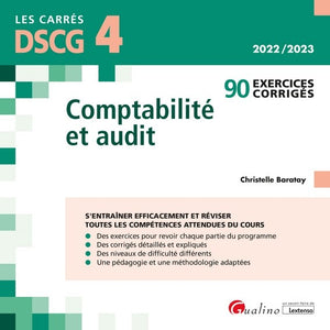 DSCG 4 - Exercices corrigés - Comptabilité et audit