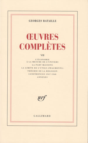 Œuvres complètes (Tome 7)