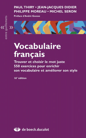 Vocabulaire français : Trouver et choisir le mot juste