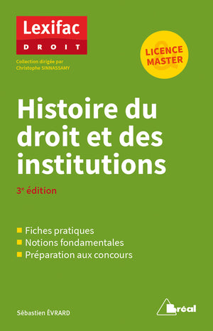 Histoire du droit et des institutions