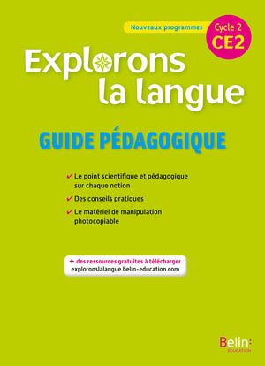 Explorons la langue CE2 - Guide pédagogique