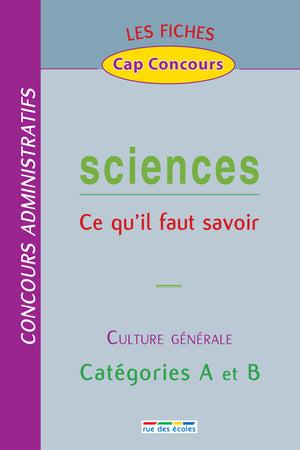 Fiches sciences catégories A et B