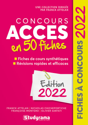 Concours Acces en 50 fiches: 2022