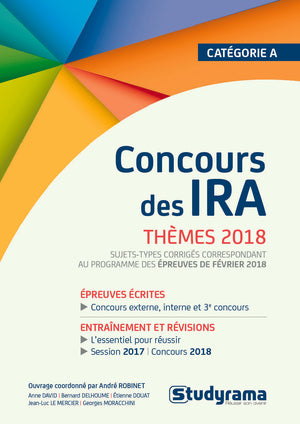 Concours des IRA thèmes 2018