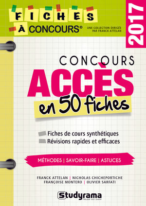 Concours acces en 50 fiches 2017