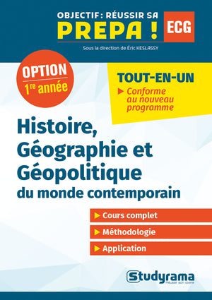 Histoire, Géographie et Géopolitique du monde contemporain: Option 1re année