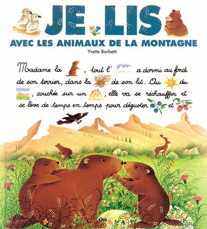 Je lis avec les animaux de la montagne