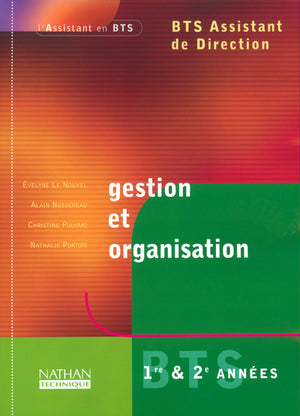 Gestion et organisation BTS assistant de direction