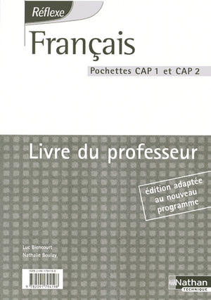 Français CAP 1 et 2: Livre du professeur