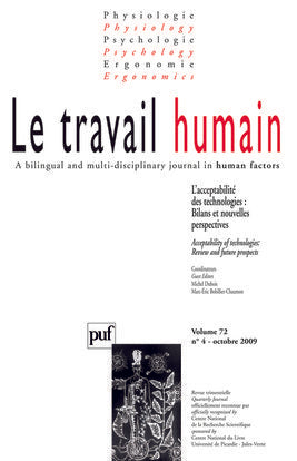 travail humain 2009, vol. 72 (4)