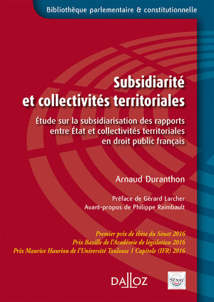 Subsidiarité et collectivités territoriales