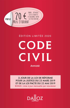 Code civil annoté 2020