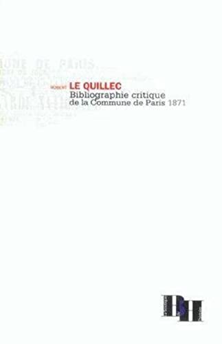 Bibliographie critique de la Commune de Paris 1871