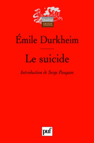 Le suicide: Etude de sociologie