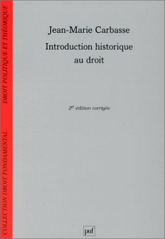 Introduction historique au droit, 2e édition