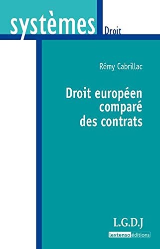 droit européen comparé des contrats