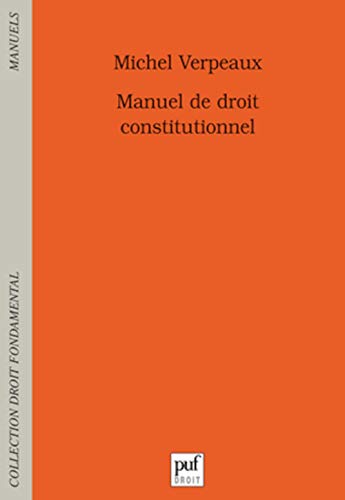 Manuel de droit constitutionnel