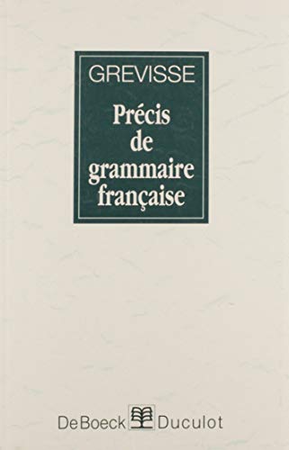 PRECIS DE GRAMMAIRE FRANCAISE