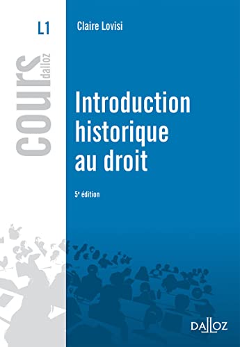 Introduction historique au droit. 5e éd.