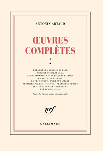 Oeuvres complètes, tome 1, livre 1