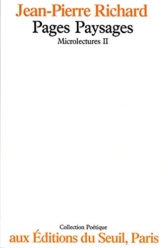 Microlectures, tome 2: Pages paysages